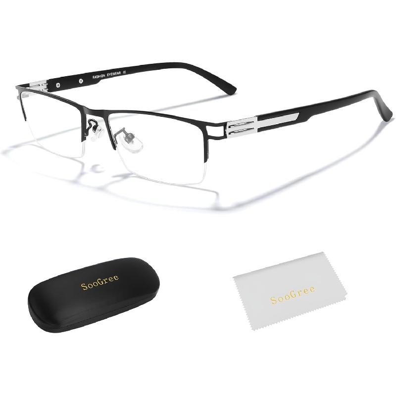 Blue Light Blocking Multifocus Progressive Reading Glasses Computer Readers for Dual Purpose for Men TR90 Frame 3.0