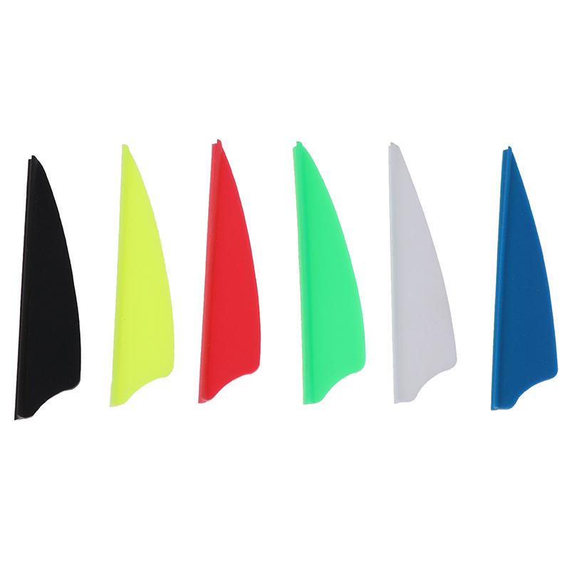 30Pcs/Bag 2" Rubber Vanes Archery Arrow Feather Fletching Shield Diy Tool