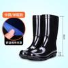 New PVC Long Tube Water Shoes Thick Wear-resistant, Autumn and Winter Labor Insurance Waterproof and Non-slip Industrial and Mining