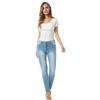 Nieuwe Europese Amerikaanse Stijl Slim Fit Stretch Skinny Jeans voor Dames