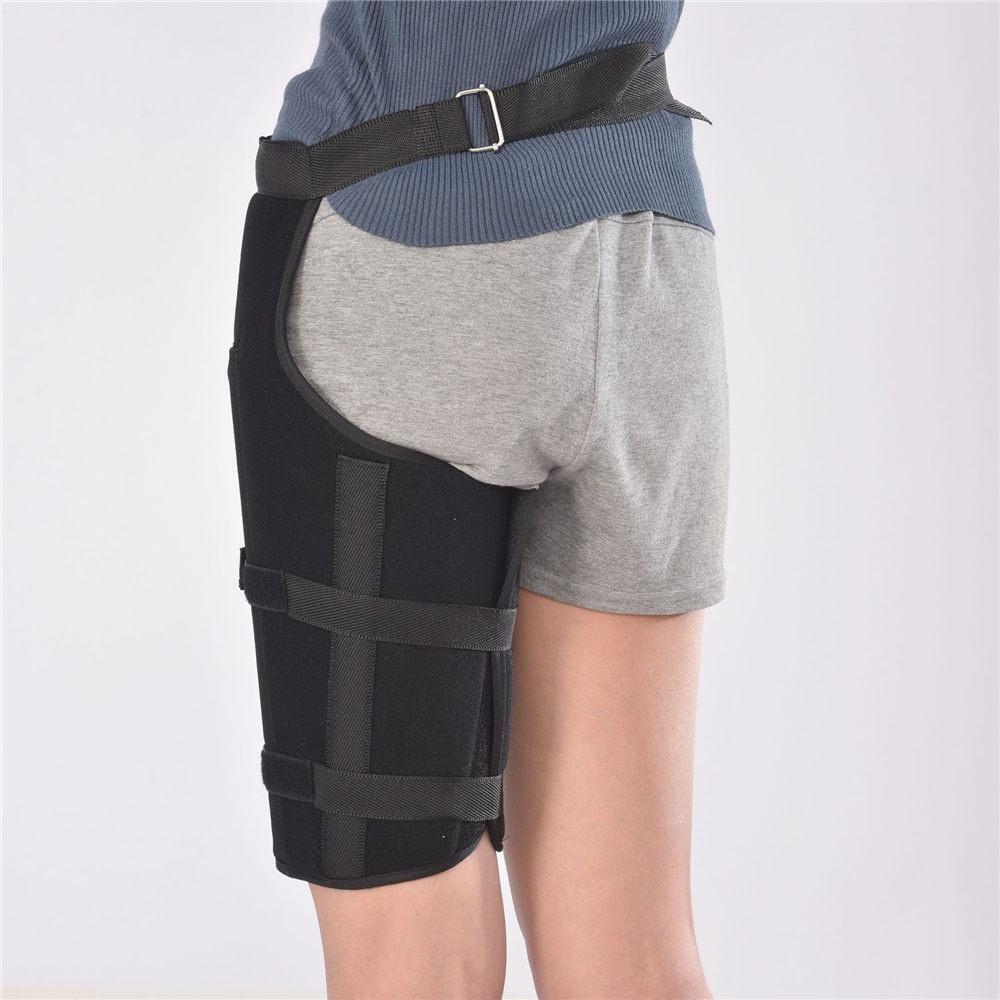 1Pcs Hip Brace Thigh Hamstring Sciatica Pain Relief Brace Upper Leg Compression Support Wrap for Hip Flexor Strain, Groin Pull, SI Joint, Arthritis