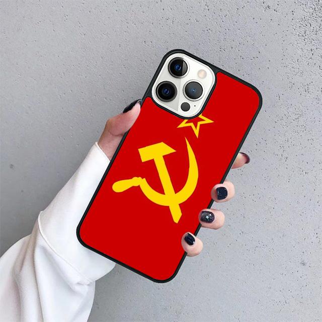 New Style Russia Soviet Flag Phone Case Cover For iPhone 17 Air 15 16e 14 13 12 Pro Max 11 Pro Max Plus Coque Shell