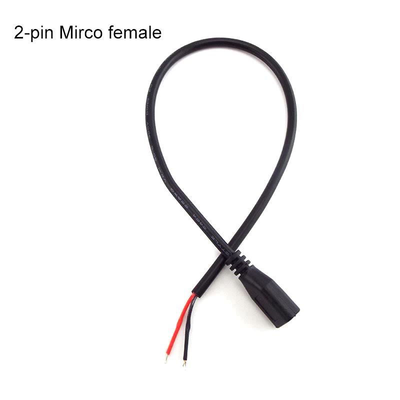 Wire Micro USB 2.0 Type-C AUX Mono Connector Power Supply Extension Cable Charger Male To Female 2-pin 4-pin Data Line