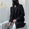 Clothes Jacket Brown Over Coats for Women Black Blazer Woman Dress Outerwears Loose Long Solid on Promotion Sale Autumn