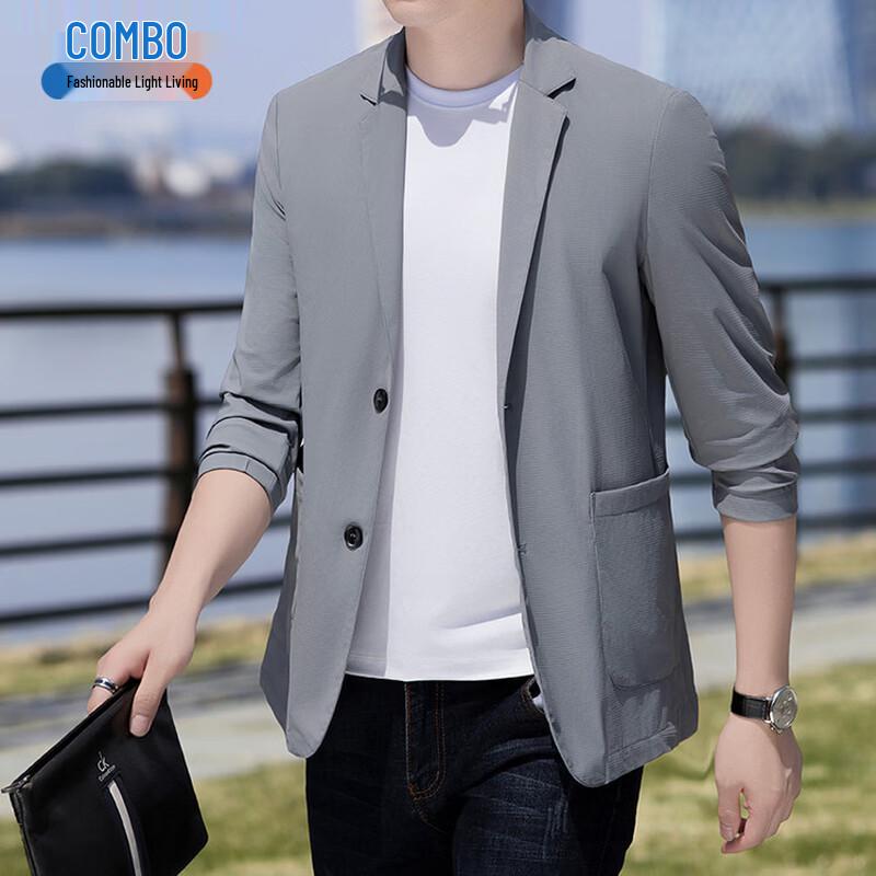 Men s Ice-Feel Quick-Dry Sun Protection Blazer 3XL