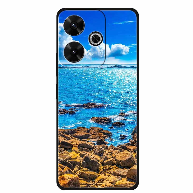 Fashion Cover For Xiaomi Poco M6 Pro Girly Case For Funda Poco M6 Coque Soft Silicone Phone Case Xiaomi Poco M6 Pro Protector