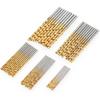 50Pcs Ti-plated Straight Shank Drill Universal Titanium Coated Drill Bits Durable Twist Drill Bit