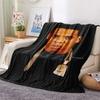 1PC Top Rap Print FlAannel Blanket, High quality Comfortable for All Seasons, Home Decor, Warmth and Comfort