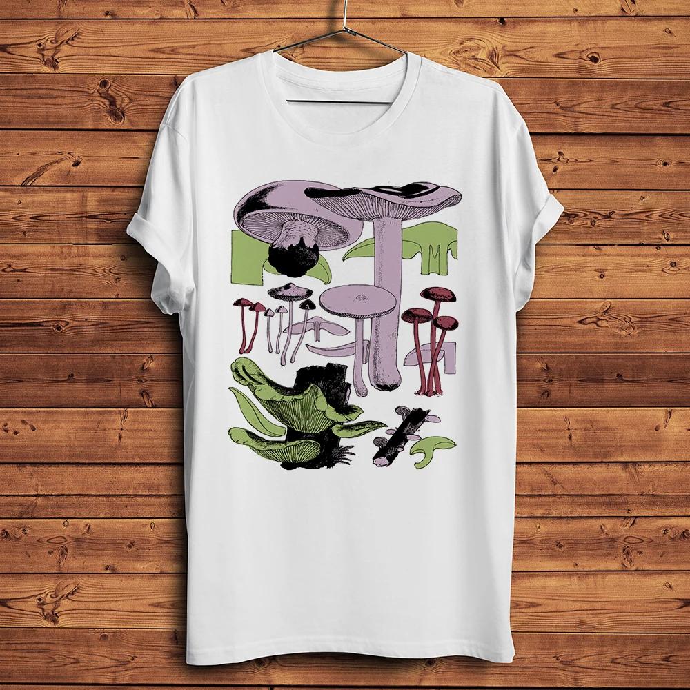 Mushroom Variety Fungi Plant Funny Natural T Shirt Unisex Short Sleeve Oneck Casual Tshirt Unisex Streetware Tee Breathable