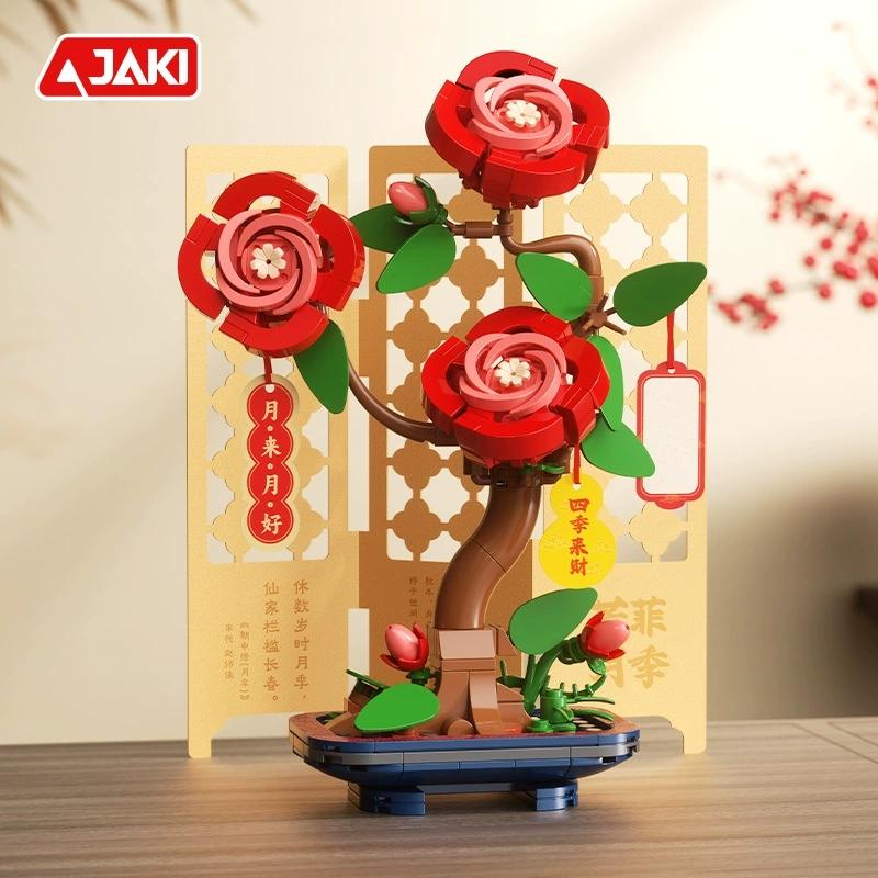 DIY Romantische Narzissen Einjährige Rosen Blumen Gärten Valentinstag Bausteine Klassisches Modell Mini Ziegelsteine Sets Kinder Bausätze