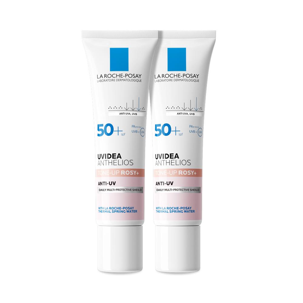 

[larocheposay] La Roche-Posay Uvidea Tone-Up Rosy Glow SPF 50+ PA++++ Sunscreen Duo Set (2x30ml)