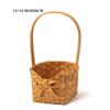 Willow Rattan Bride Flower Basket Picnic Container Hand-Woven Flower Arrangement Basket With Handle Picnic Weaving Basket