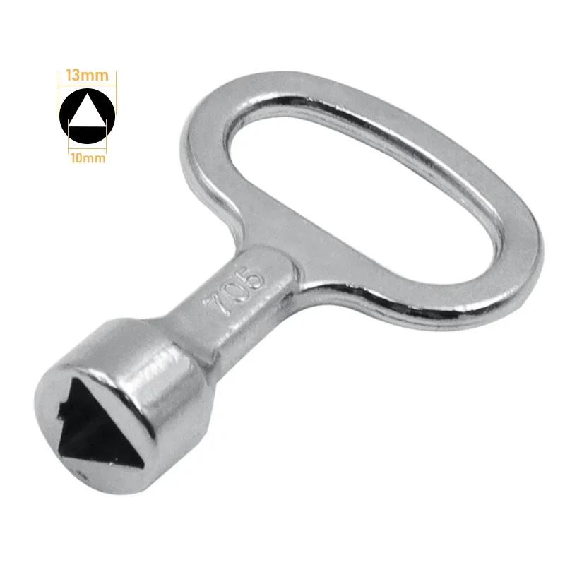 Universal Triangle Key Spanner - Multi-Point Lock Tool for Electric Cabinets, Lift Door Panels, Professional Security Wrench Set