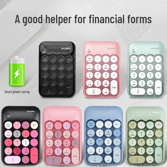 Retro-Farbe 2,4G Kabinett Mini-Tastatur für Finanzen
