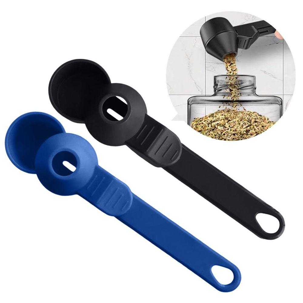 New Spill-Proof Protein Powder Sliding Spoon Reusable with Longer Handle Powder Spoon Funnel Scoop Kitchen Gadgets