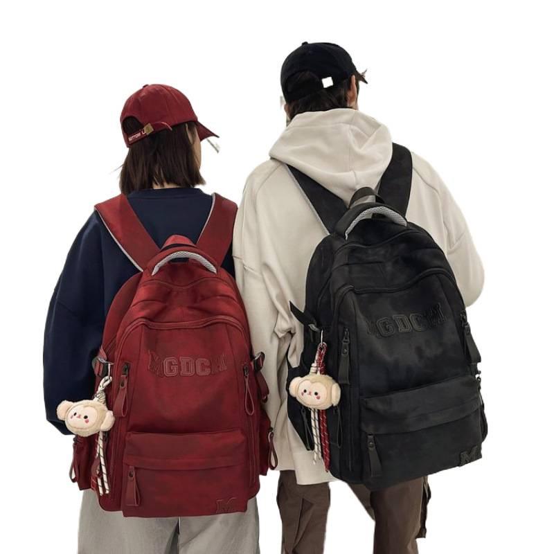 Lightweight, Ergonomic School Backpack for Male and Female Teens, Featuring Large Capacity, New Style, Double Shoulder Straps, and Back Protection.