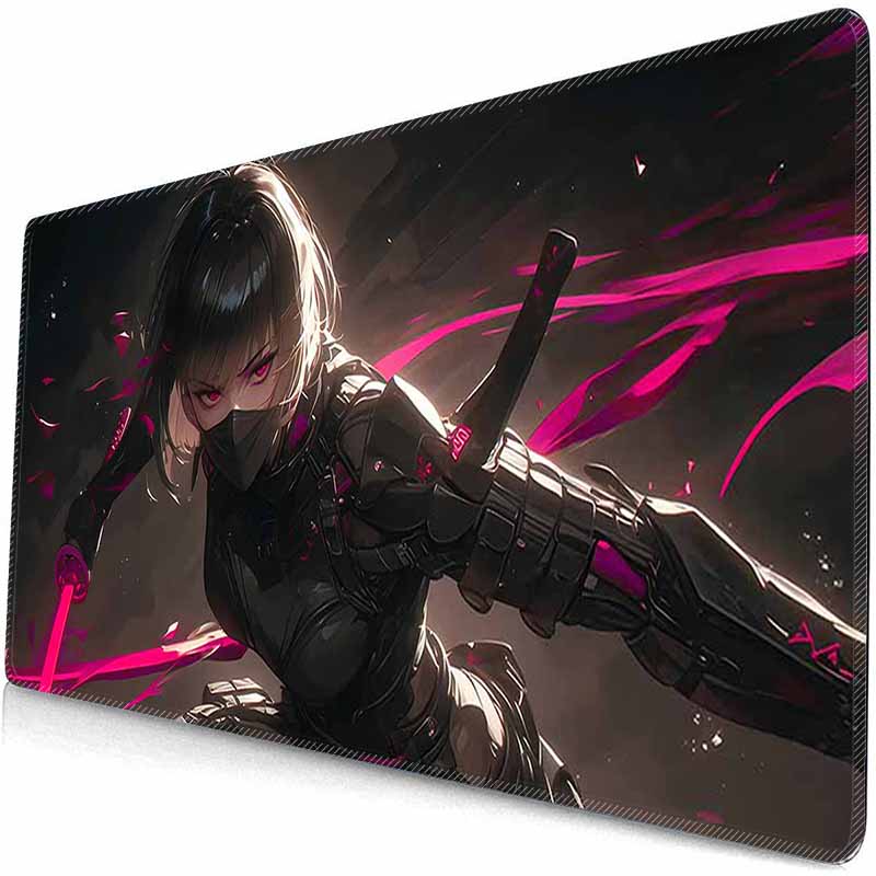 Anime Domineering Grils MouseMat Overwatch Gamer Cool Mouse Pad Purple Gamer Cabinet Large Non-Slip Mousepad Keyboard Mat