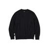Uniqlo Solid Color Crew Neck Long Sleeve T-Shirt Unisex Tops Black 460322-09