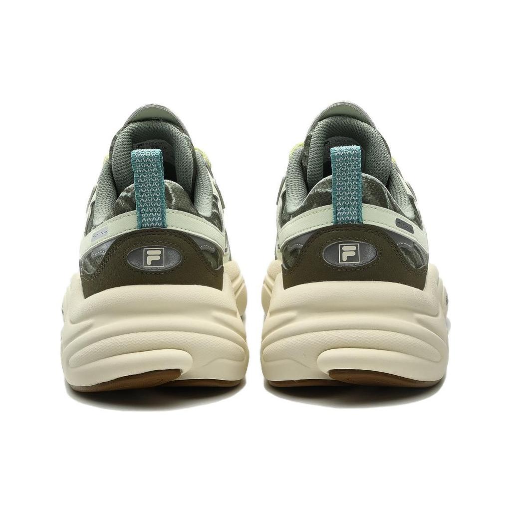 Fila Mars 1 Fabric Synthetic Leather TPU Comfortable Versatile Low-Top Casual Shoes Men Sneaker Green F12M332119FBM