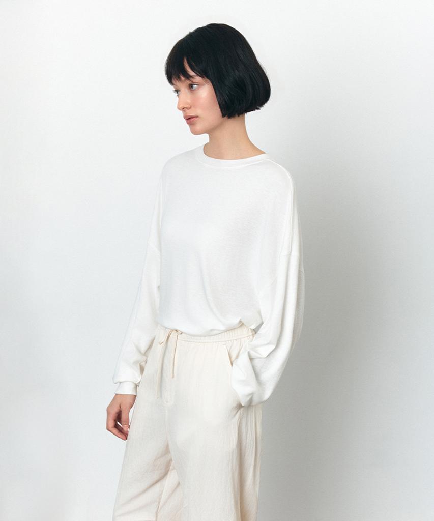 Siyajyu Sitp5243 Stingray Slub T-Shirt_Ivory