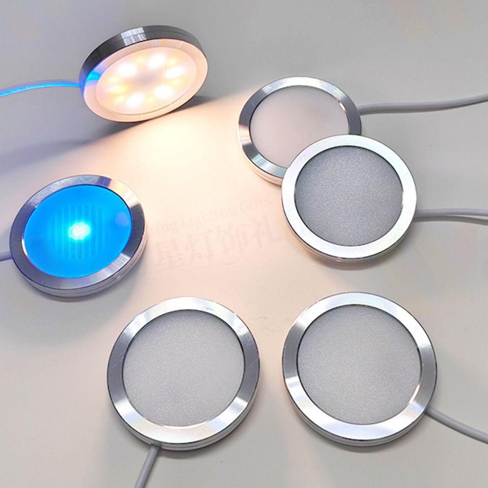 RGB-Farbe Einstellbar USB-Kreislampe DIY 5V Aluminiumlegierungslampe mit Fernbedienung Helles Licht Ultradünnes LED-Licht