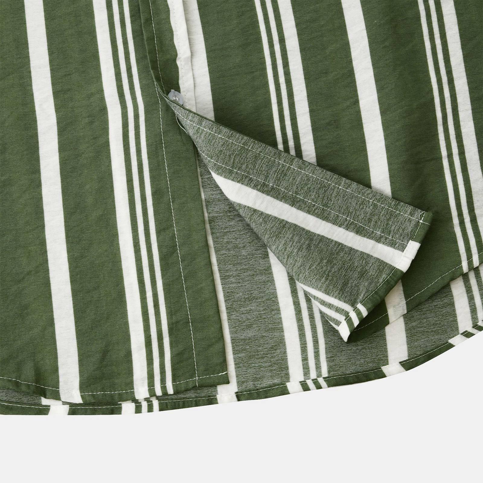 Мужские рубашки с коротким рукавом на пуговицах в полоску — фото 6