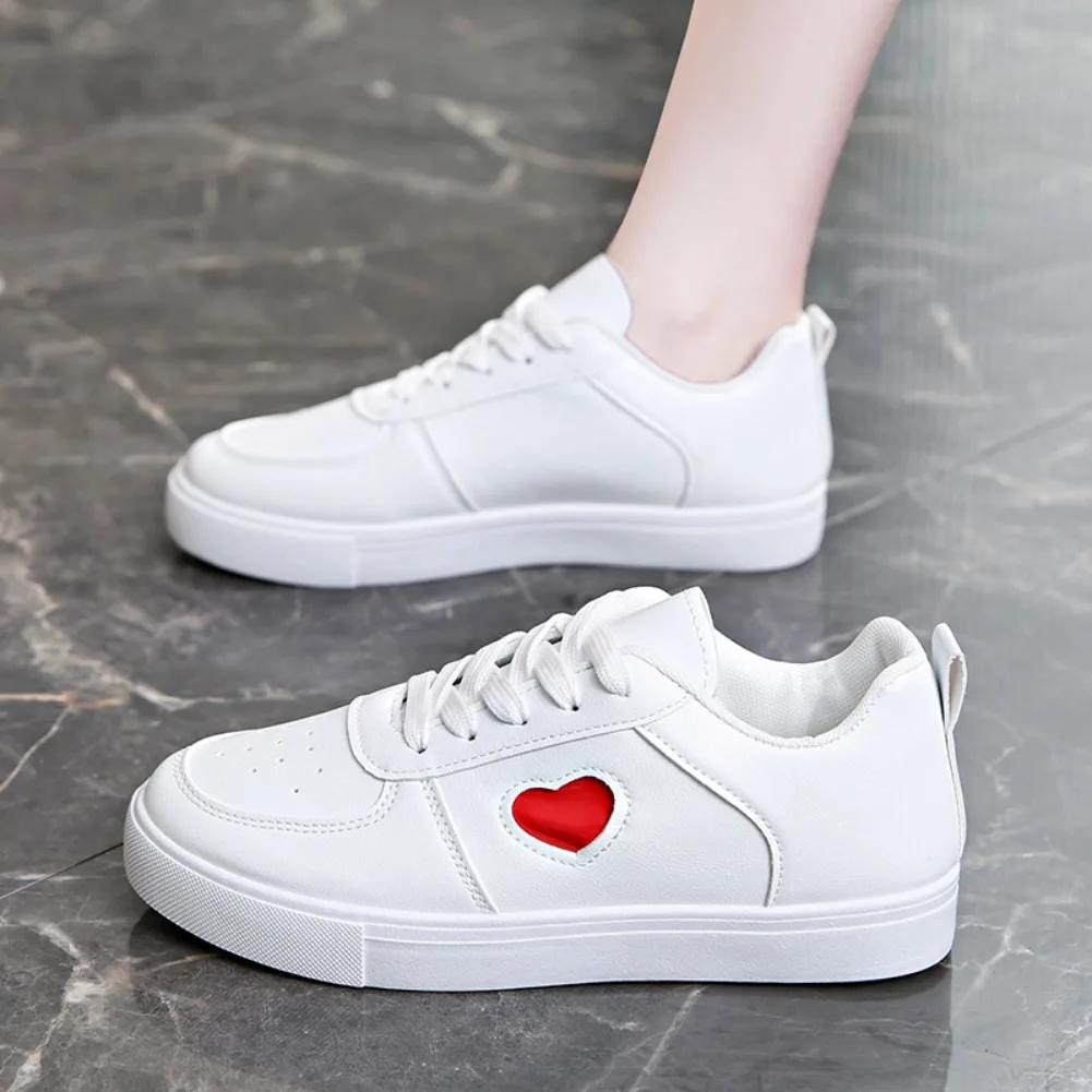Frühlings- und Herbst Damenmode Sneaker Schnürschuhe Atmungsaktive Freizeitschuhe Lässige Komfort-Sneaker De Mujer