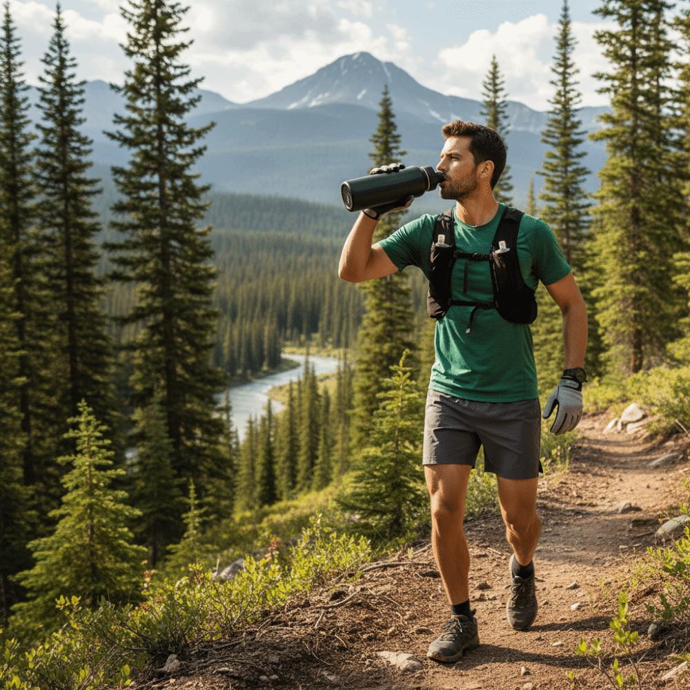 22 Oz Capacity Vacuum Insulated Water Bottle Leakproof Water Bottle  Outdoor Activities