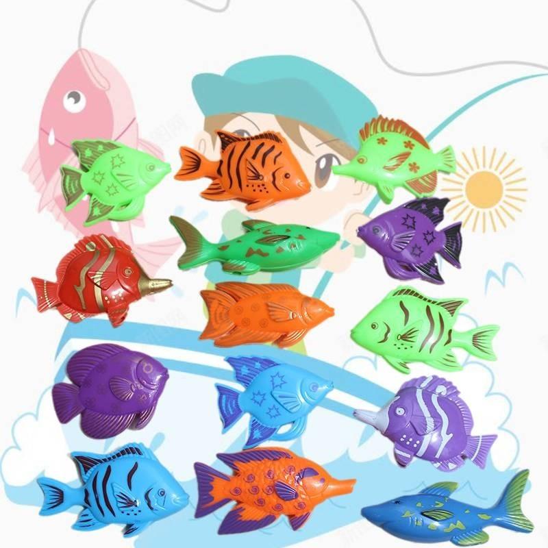 Magnetic Fishing Toy Set For Kids Summer Fun Durable Plastic Interactive Play