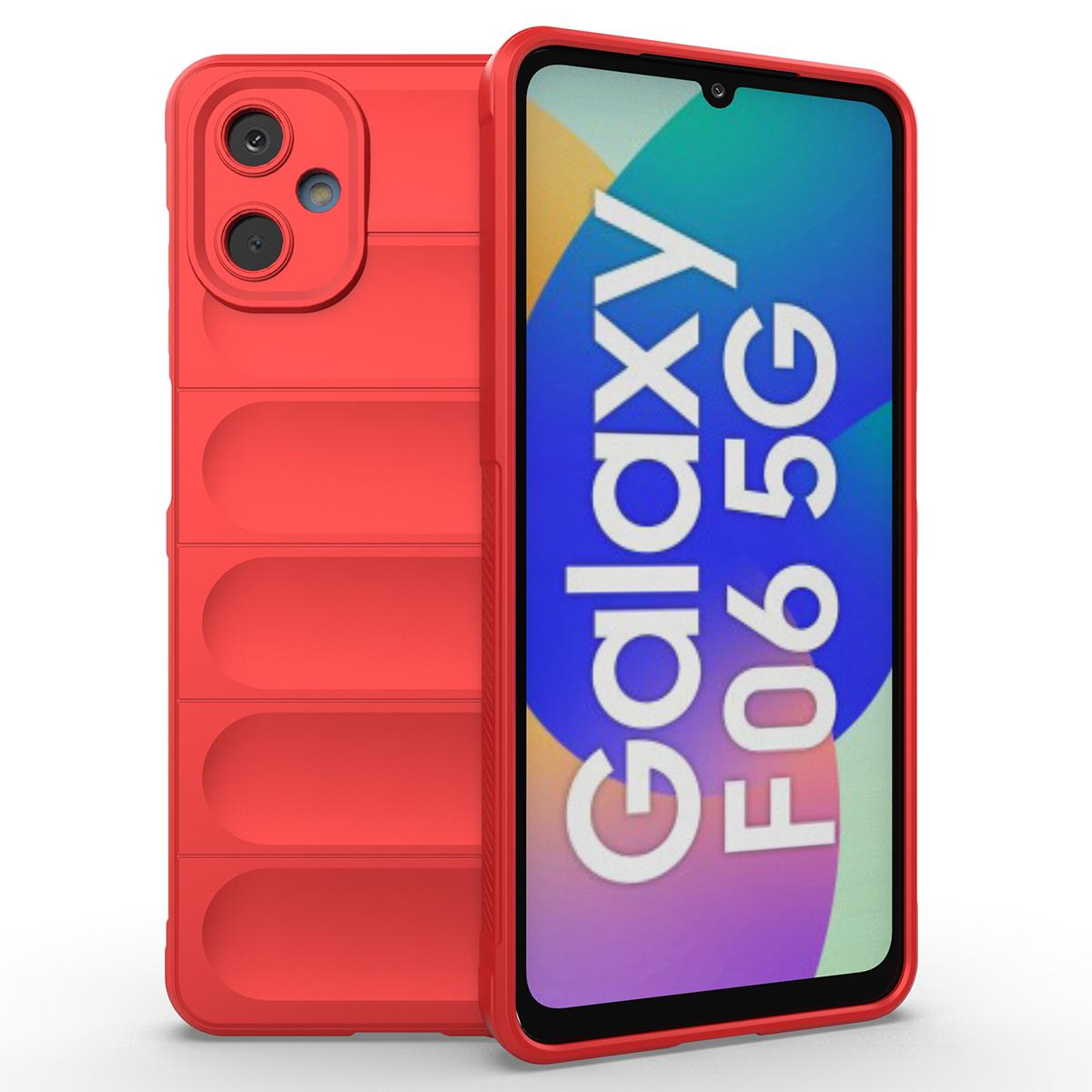 

For Samsung Galaxy F06 5G/M06 5G Case Anti-Drop Soft TPU Rugged Phone Back Cover Red