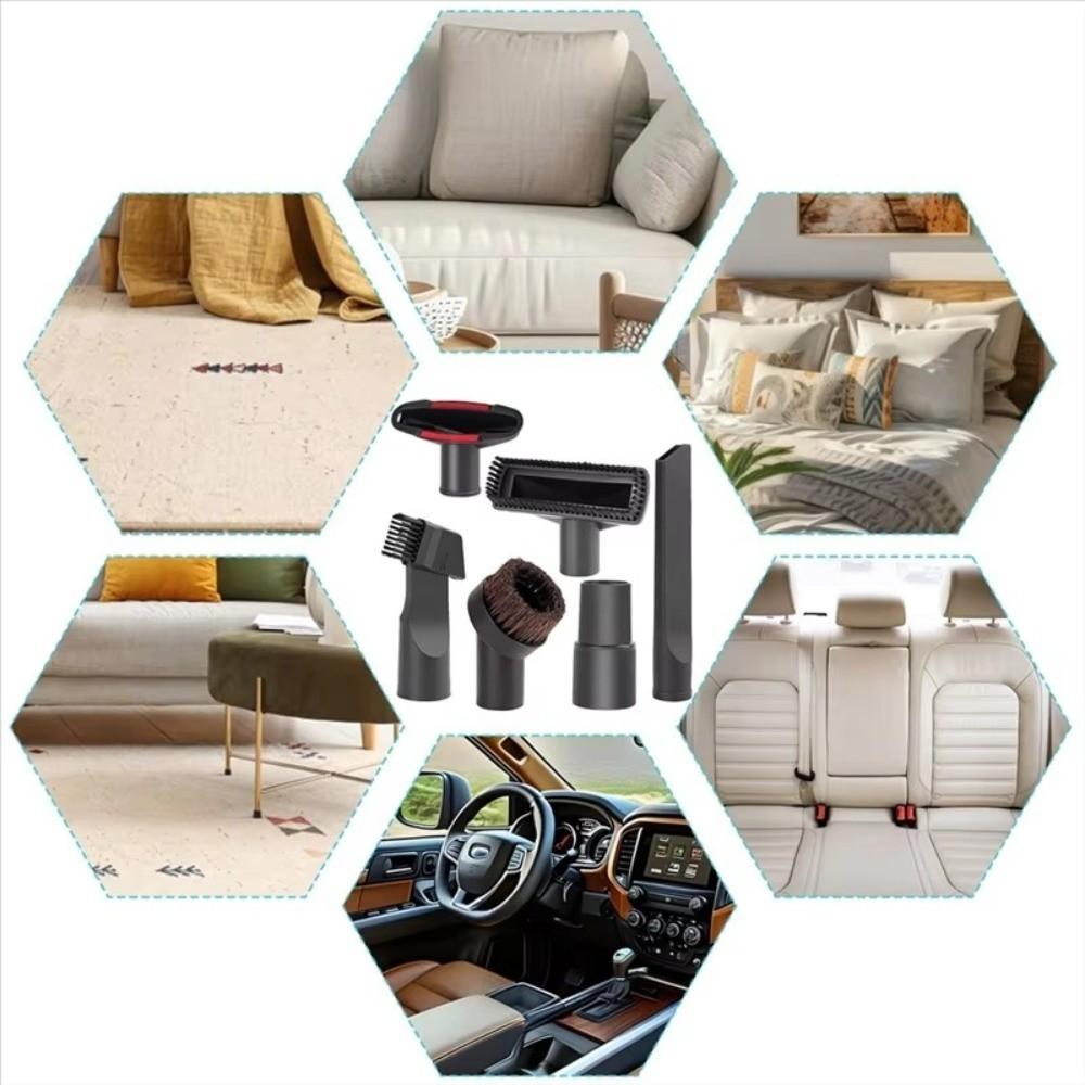 6 In 1 Set Vacuum Cleaner Head Plastic Vacuum Attachments Vacuum Cleaner Accessories Bed