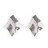 Exaggerated Gold Color Heart Oval Earrings For Women Metal Earing Jewelry Trending Irregular Wrinkled Geometric Earrings