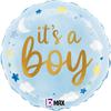 Balon Foliowy - Niebieski It's A Boy 46 Cm