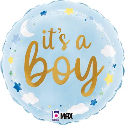 Foil Balloon - Blue It's A Boy 46 Cm