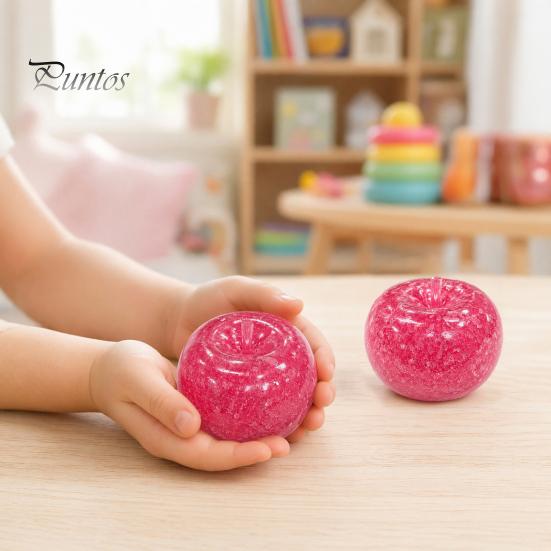 Stress Relief Tool Fruit Squeeze Toy, Soft Stretchy Sensory Toy Fidget Home Office Worker Relaxation Desk Adults Ball