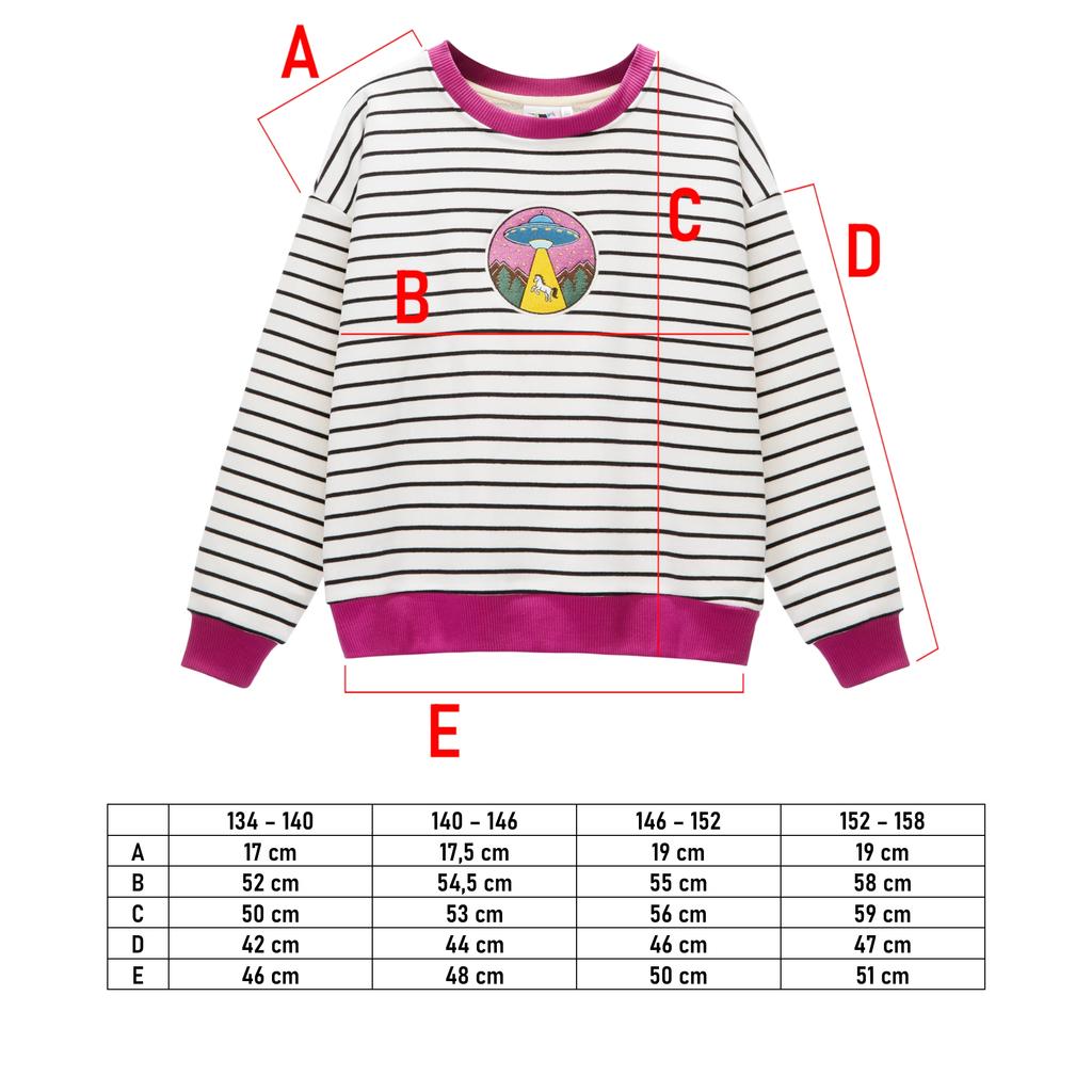 Bluza jeździecka młodzieżowa GALOP WEAR Kosmiczne Porwanie 146-152cm