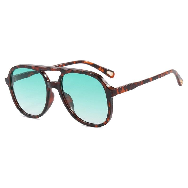 Sunglasses Men Women Trend Oversized Square Gradient Lens Double Bridge Designer Eyewear Unisex Vintage Driving Sunglasses