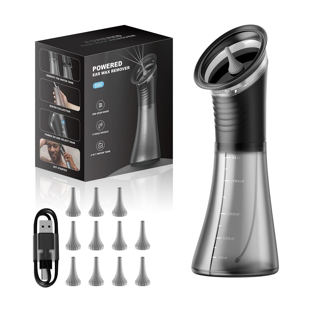Expert Ear Wax Cleaner Two-Chamber Isolation Technology Three Pressure Settings 11 Attachments with Heated Water And Waste Container USB-C