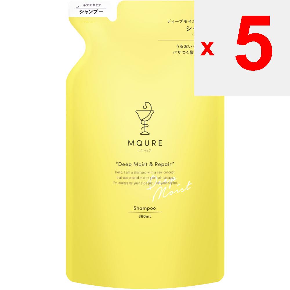 MQURE  M-Cure Deep Moist & Repair Shampoo Refill 360ml Shampoo/conditioner (premium) After Wetting Hair, Take an Appropriate Amount and Care