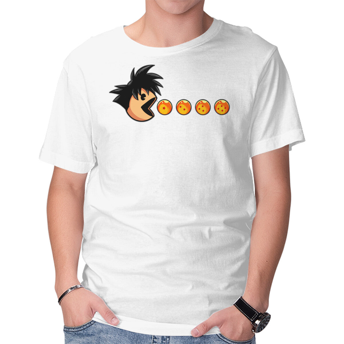 Unisex Crew Neck T-Shirt Eat Like Saiyan Graphic Short Sleeve Casual Tee XXL