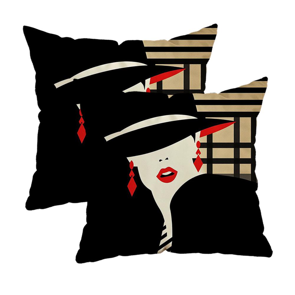 Stylish # Patterned Pillowcasezipper Design, Decorative Pillowcase, 45X45 Cm Pillowcase