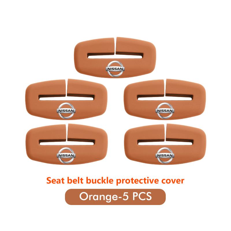 Silicone Seat Belt Buckle Cover Universal Car Anti Scratch Protector For Nissan Almera Versa Pathfinder Maxima Murano Armada