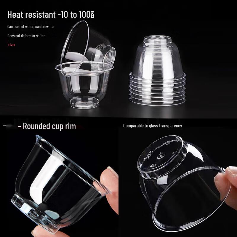 Hard Disposable Kung Fu Tea Cups, Lotus Style