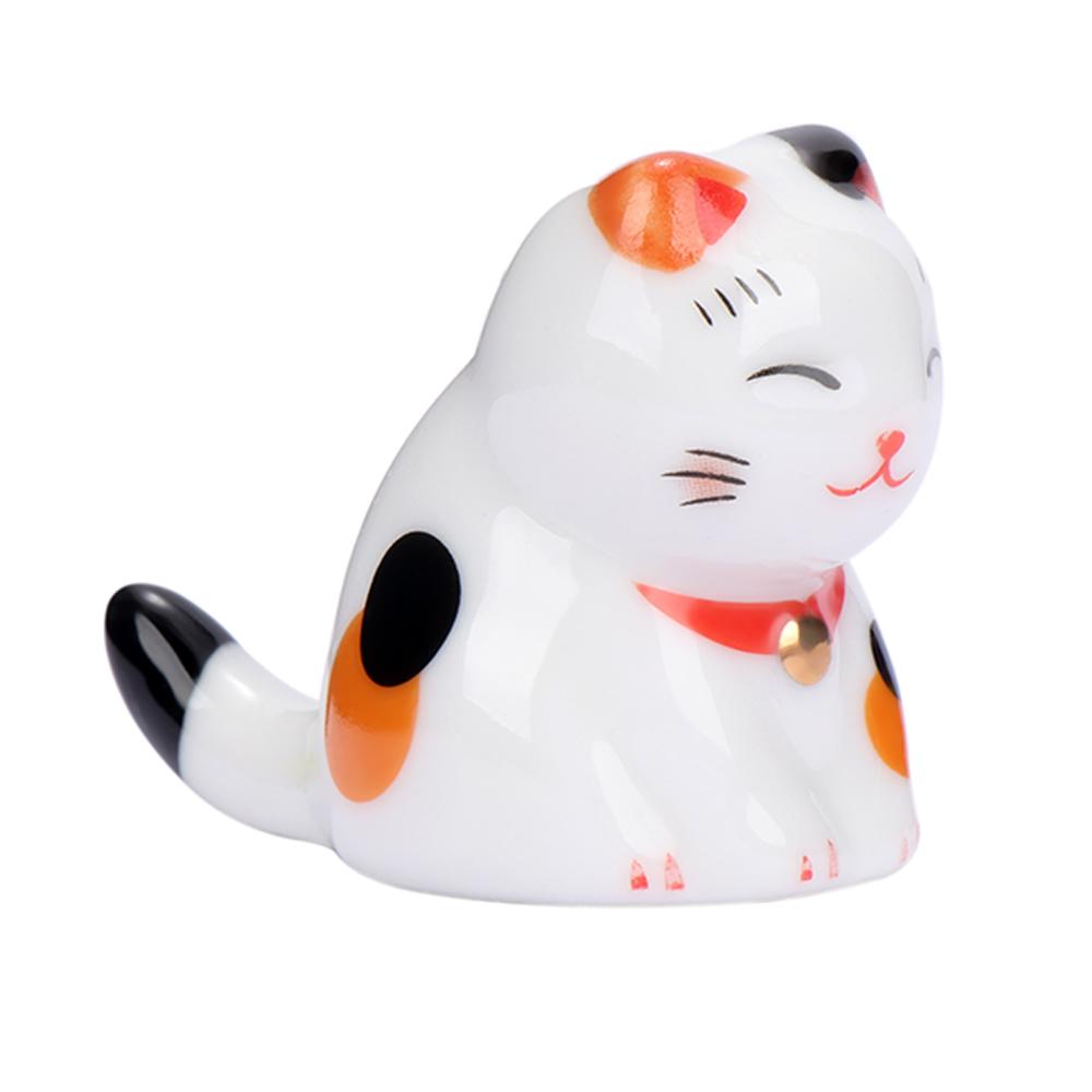 Cat Shape Kitchen Supplies Rest Ceramic Chopsticks Spoon Rack Tableware Chopsticks Holder Stand