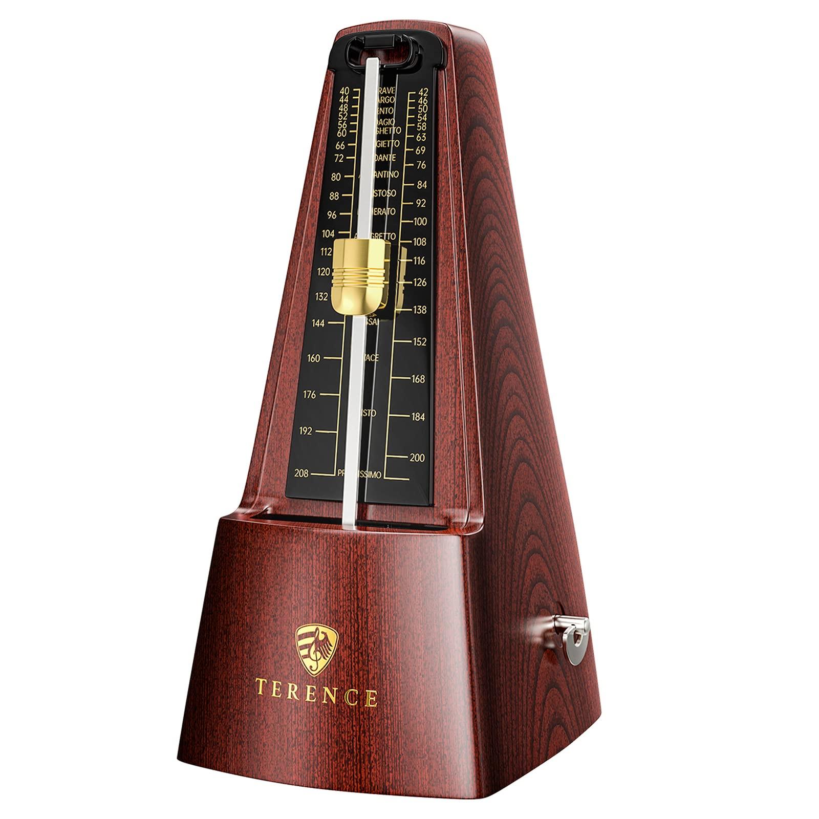 

TERENCE Pendulum Metronome, High-Precision, Compact, Loud, for Beginners and Experienced Musicians, with a Metal Core and Metal Axis, Suitable for
