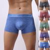 Cuecas Boxers Masculinas Premium Respiráveis Confortáveis Com Bolsa Luxuosa E Design de Boxer Elástico