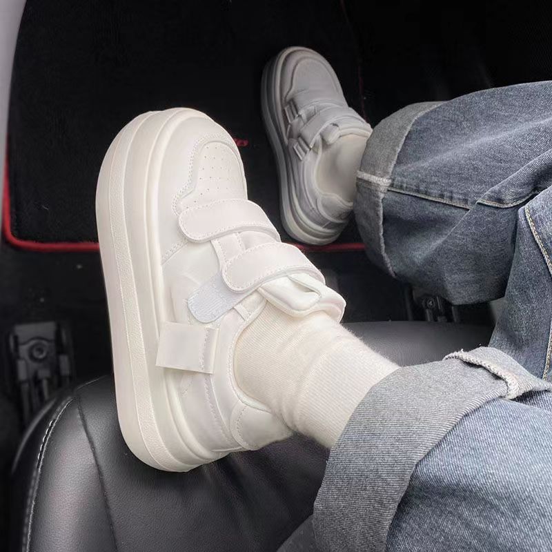 

Корейская обувь Женская спортивная платформа Кроссовки Повседневная теннисная женская обувь на толстой подошве Винтажная вулканизированная обувь Harajuku Мода 35