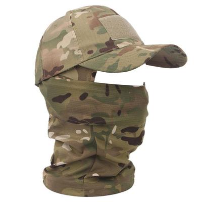 Cappello con maschera mimetica tattica Cappello Berretto da baseball Berretti Esercito militare Skullies Berretto lavorato a maglia hip-hop unisex Berretto da esterno elastico