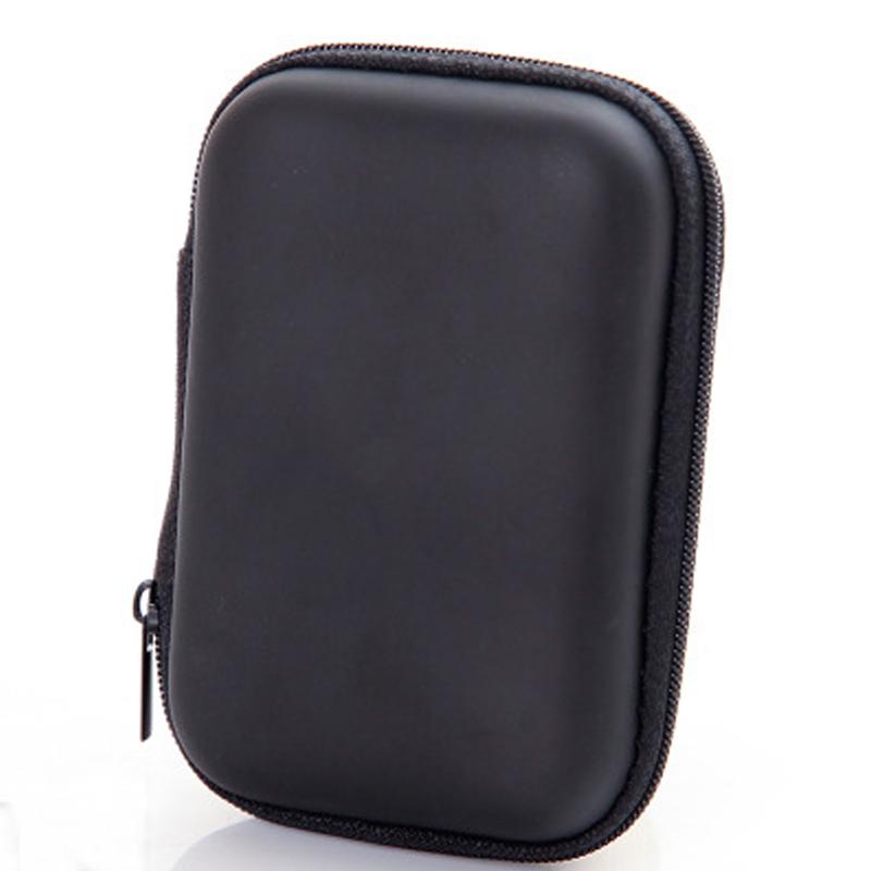Mini Zipper Hard Headphone Holder Case Earbuds Pouch Box Key Coin Purse Earphone Holder Box Case USB Cable Organizer Storage Bag