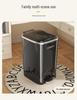 Luxury Pedal Trash Bin with Lid: Hands-Free Operation for Kitchen, Living, Dining, Bedroom